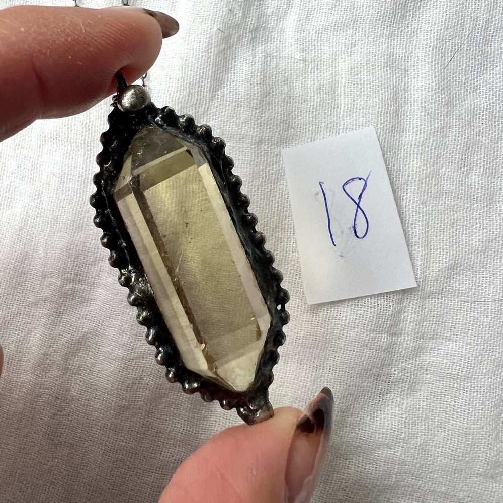 * NEW STOCK! * DT Citrine Chakra Clearing Necklace Pendant - Picture 9 of 9